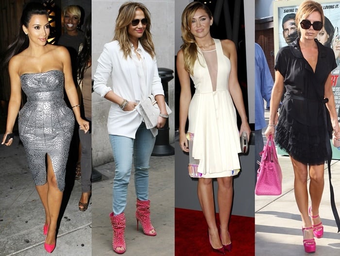 shoes to wear with pink dress