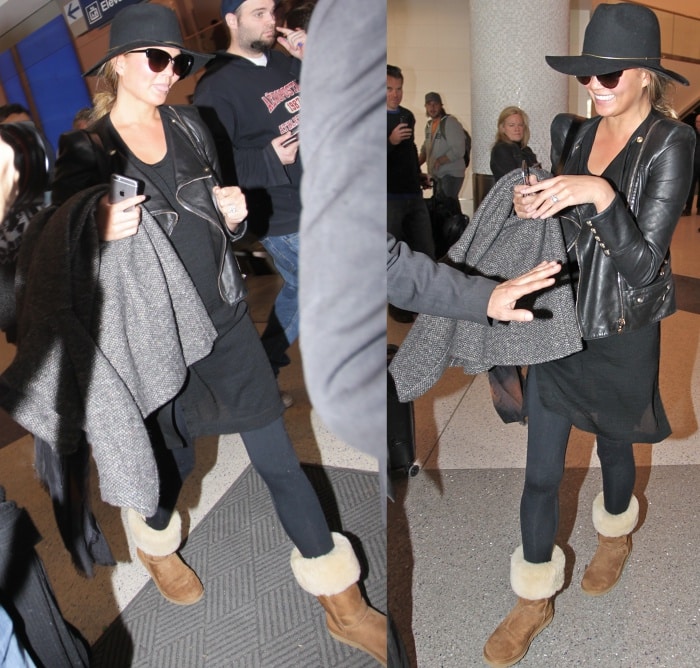 black ugg style boots