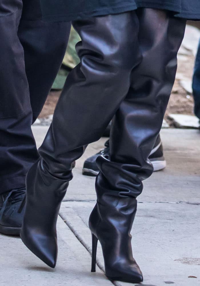kim kardashian over knee boots