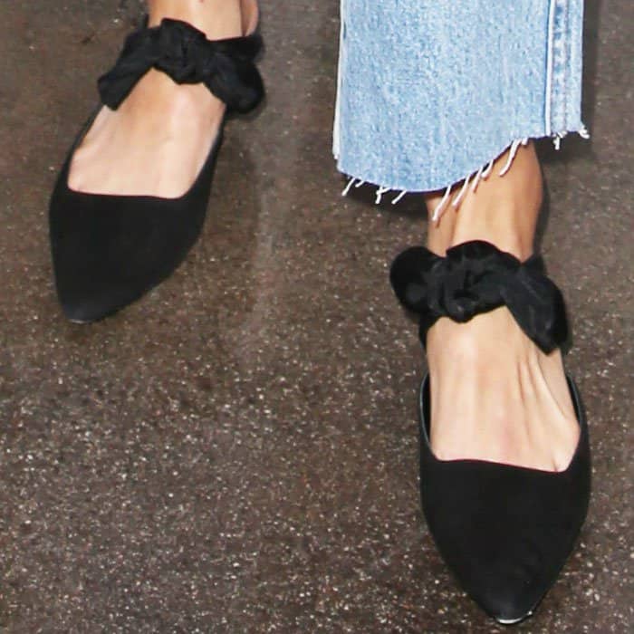 Jeans with The Row 'Coco' Mules