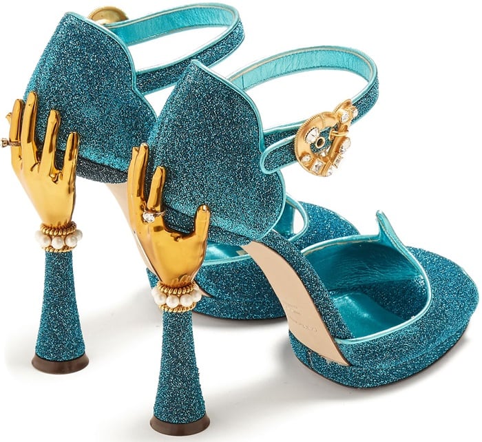 dolce gabbana gold shoes