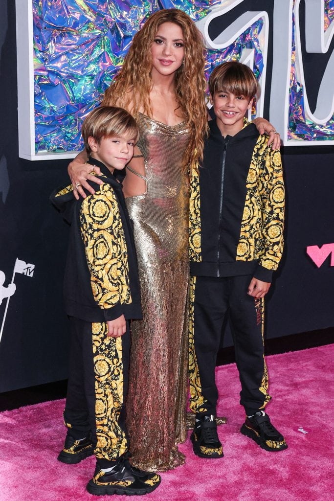 Shakira And Sons Milan And Sasha Turn Heads In Versace At 2023 MTV VMAs