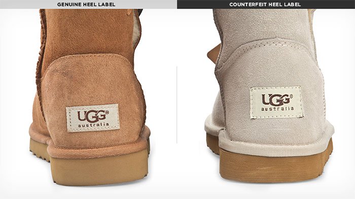 how can you tell if uggs are real or fake