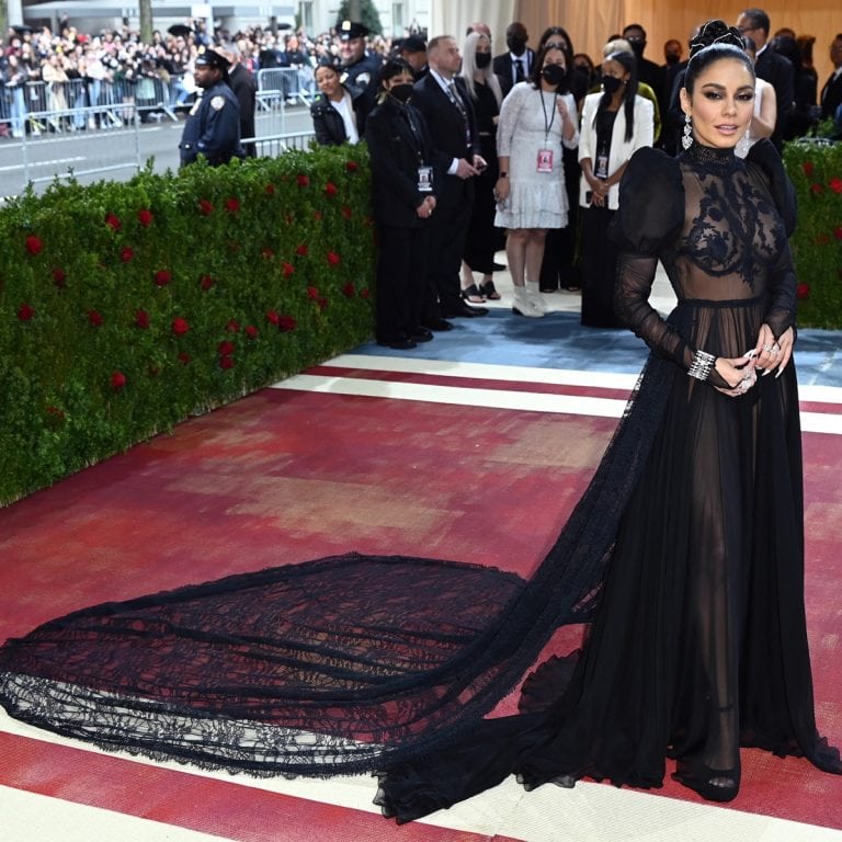 Vanessa Hudgens Exudes Luxe Glam in Designer Dresses and Sky-High Heels