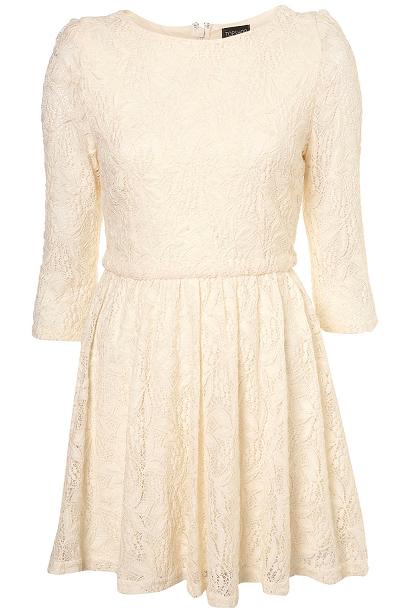 How Taylor Swift Layers Ivory Lace Topshop Dress Over Skirt