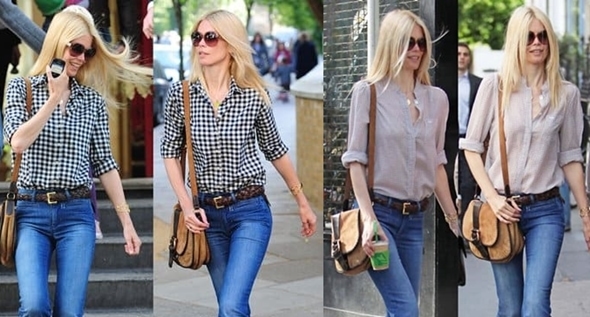 Claudia Schiffer Rocks MiH Marrakesh Kick Flare Jeans on Her School Run ...