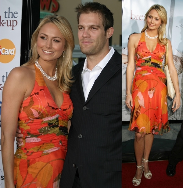 Stacy Keibler and Geoff Stults at the premiere of 'The Break-Up' at the Mann's Village Theater in Los Angeles on May 22, 2006