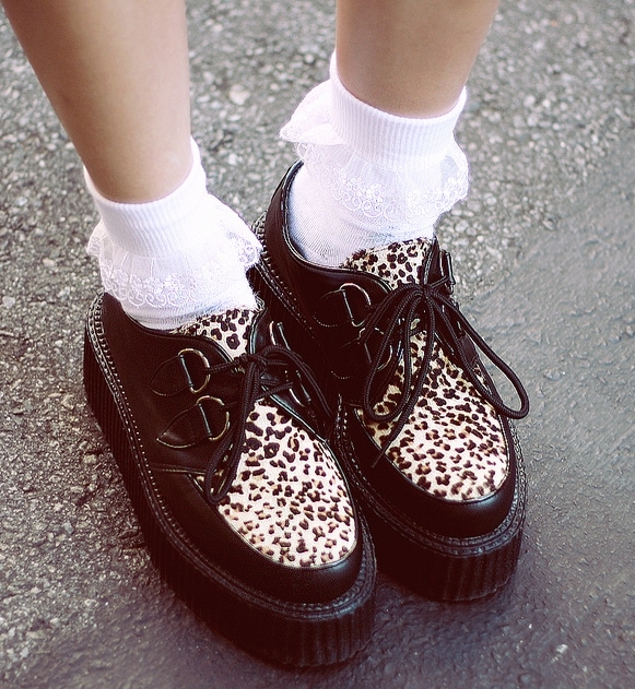 Willabelle's Romwe pony hair creepers