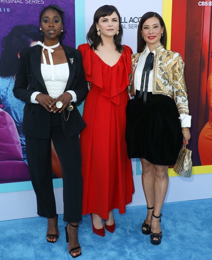 Ginnifer Goodwin, Lucy Liu and Kirby Howell-Baptiste attending the premiere of their new series Why Women Kill