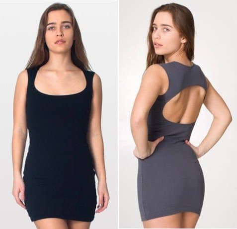 Steal the look: Miley Cyrus's effortlessly cool American Apparel cutout back mini dress, a must-have for any fashion-forward wardrobe