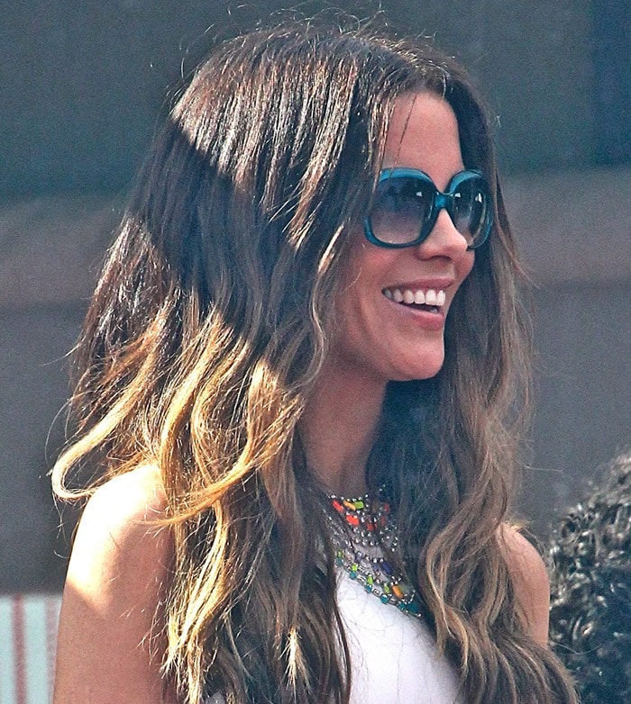 Kate Beckinsale attends producer Joel Silver‘s annual star-studded Memorial Day party at his Malibu beach house