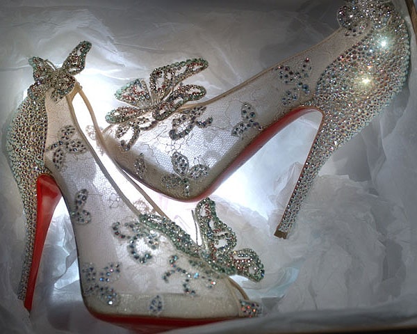 Christian Louboutin's Cinderella Glass Slippers Revealed