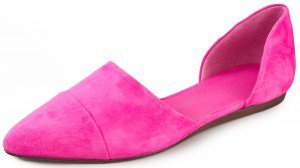 Comfy and Chic Jessica Alba in Pink Jenni Kayne d'Orsay Flats