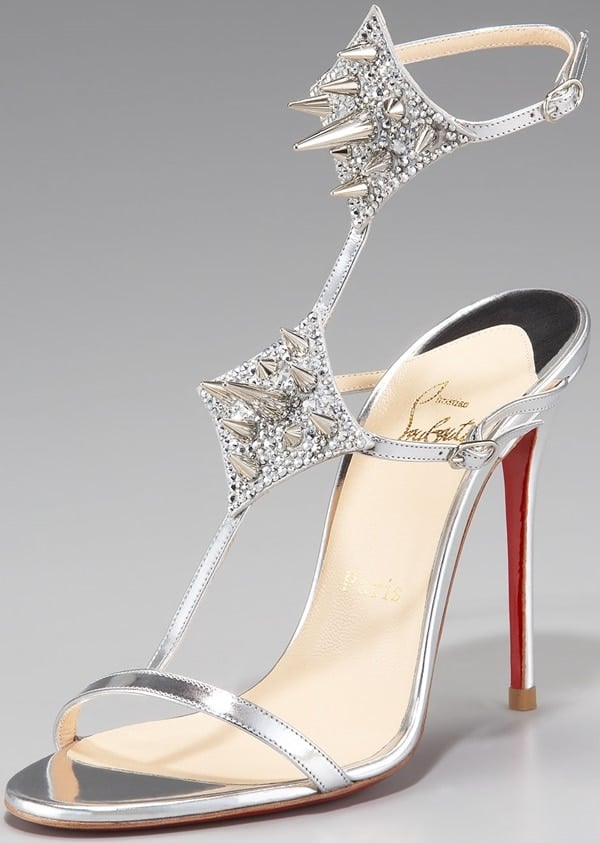 Christian Louboutin Lady Max Spike in Silver