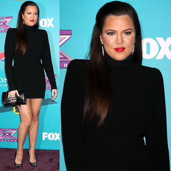 Khloe Kardashian at Fox's The X Factor Finalists Party at the SLS Hotel in Beverly Hills, California on November 5, 2012