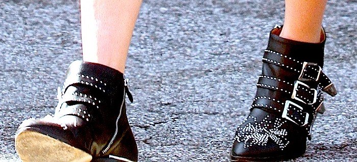 Nicky Hilton rocks studded Susanna boots from Chloe