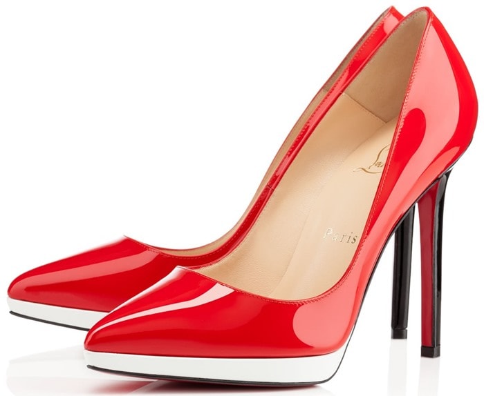 Christian Louboutin Red Pigalle Plato Patent