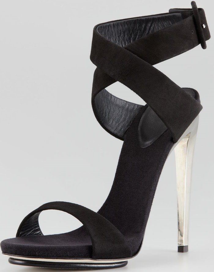 Giuseppe Zanotti Suede Crisscross Sandals