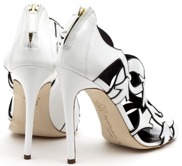 Rupert Sanderson Zandy Sandals in White Patent