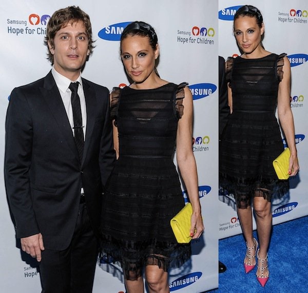 Marisol Thomas looking fabulous on her own but deserving of extra points for her arm candy, Rob Thomas, at the Samsung Hope for Children Gala in New York City on June 11, 2013