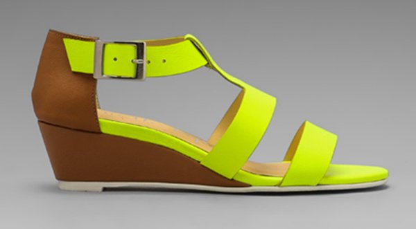 Nanette Lepore 'Absolute Wonder' Wedges in Neon Yellow