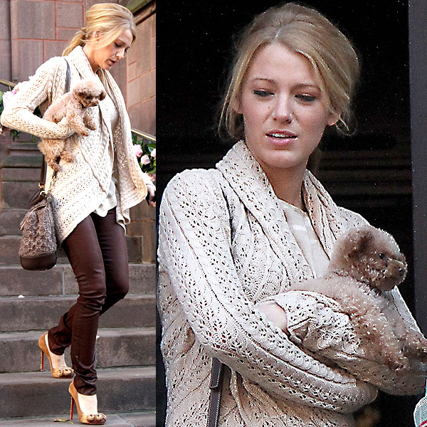 Blake Lively and SJP in Christian Louboutin Alex Lion Paw Pumps