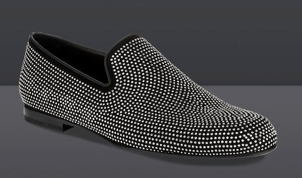 Jimmy Choo "Sloane" Suede Loafers with Mini Studs