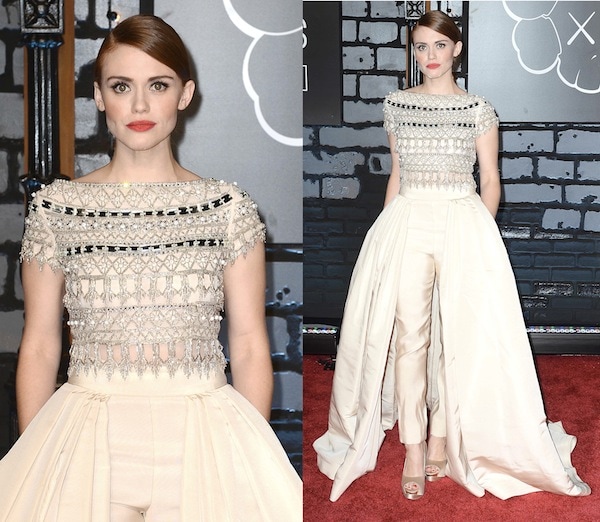 Holland Roden was named one of the best dressed of the night by many online media outlets