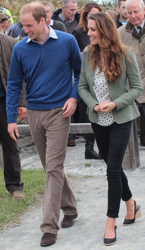 Kate Middleton with Prince William at the Ring O' Fire Coastal Anglesey Ultra Marathon