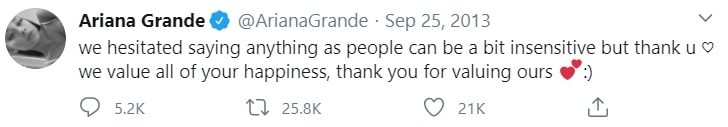 Ariana Grande confirms her relationship with English singer Nathan Sykes