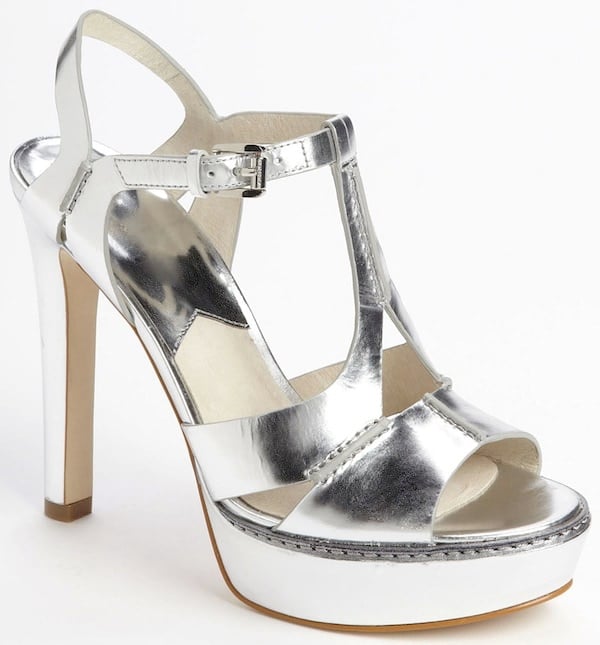 Michael by Michael Kors Silver "Camilla" Sandals