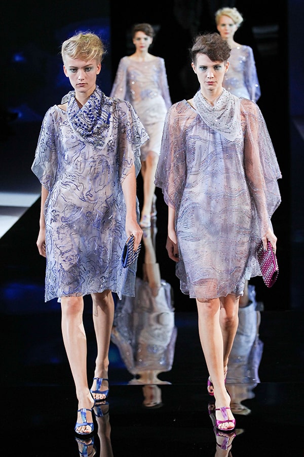 Floaty spring design from Giorgio Armani at Milan Fashion Week Womenswear Spring/Summer 2014