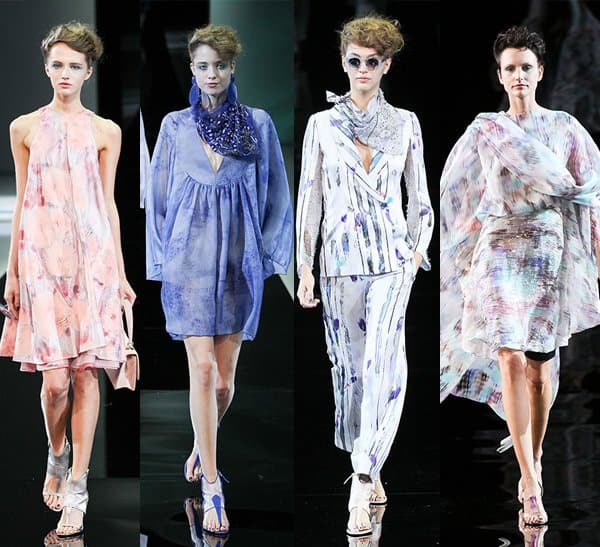 Giorgio Armani’s show at Milan Fashion Week Womenswear Spring/Summer 2014 in Milan, Italy