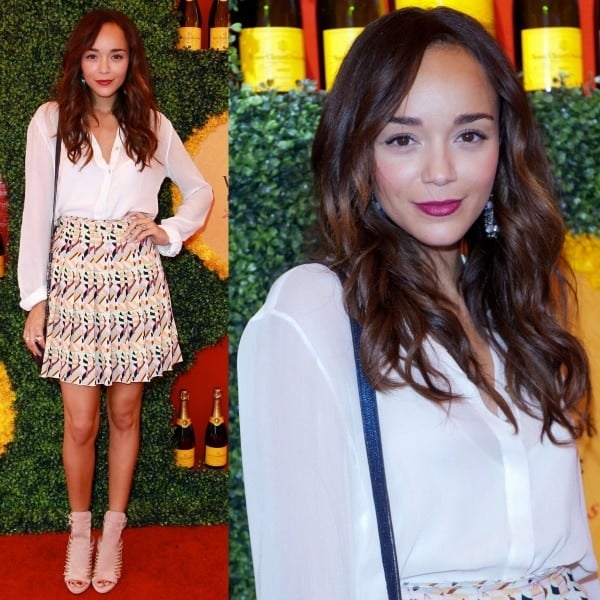 Ashley Madekwe at the Third Annual Veuve Clicquot Polo Classic event held at Will Rogers State Historic Park in Pacific Palisades, California, on October 6, 2012