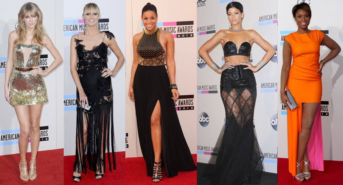 Taylor Swift, Heidi Klum, Jordin Sparks, Rihanna, and Jennifer Hudson stunned in their glamorous outfits at the 2013 American Music Awards