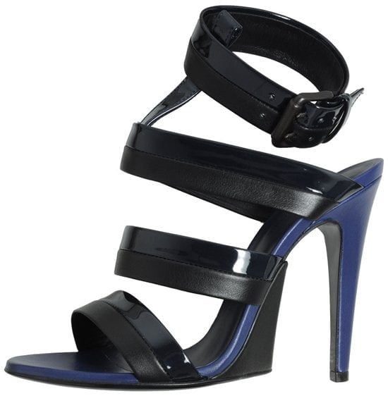 Bottega Veneta High-Heeled Sandal in Black