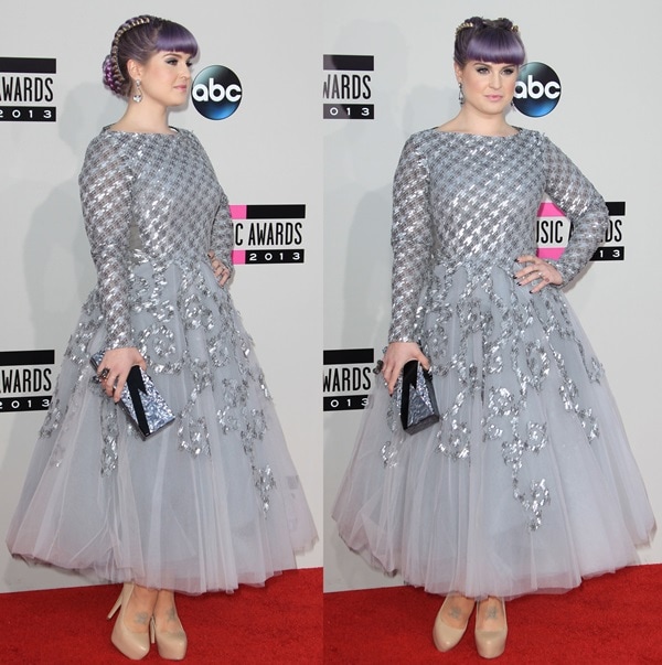 Kelly Osbourne wears an ill-fitting Rami Al Ali dress on the red carpet