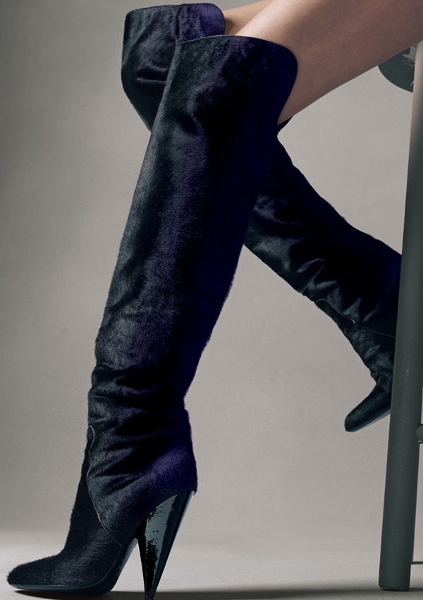 Tom Ford Ombre Calf Hair Over-the-Knee Boot