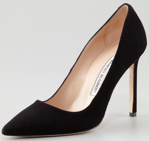 Manolo Blahnik BB 115mm Pumps in Black Suede