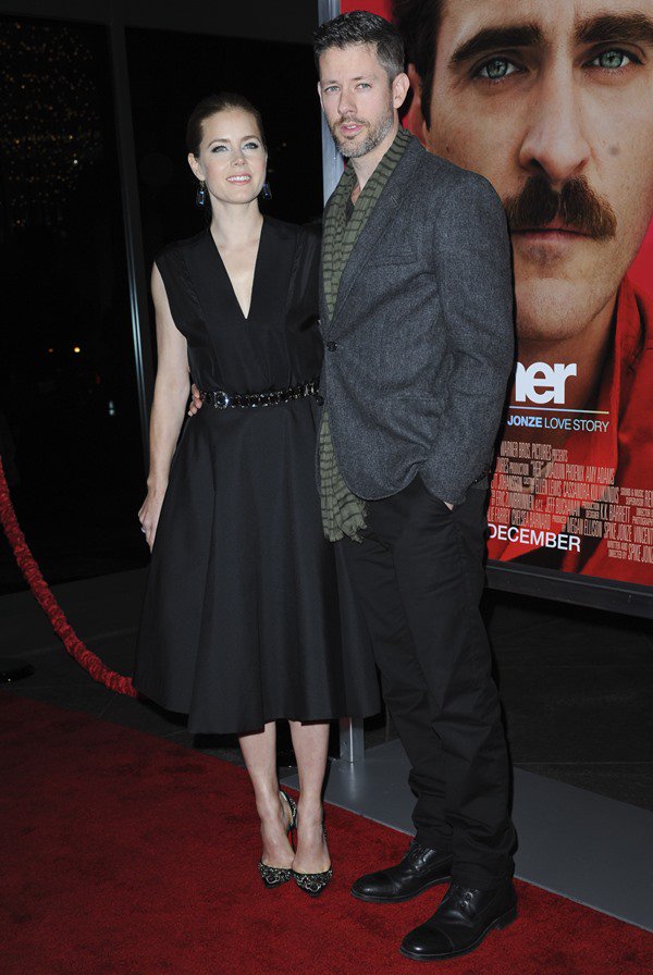 Amy Adams with her husband, Darren Le Gallo, at the premiere of 'Her' held at the Directors Guild of America Theater in Los Angeles