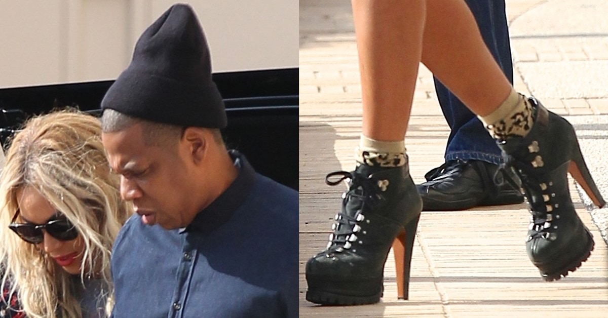 Beyonce Rocks Crazy Azzedine Alaïa Lace-Up Platform Ankle Boots