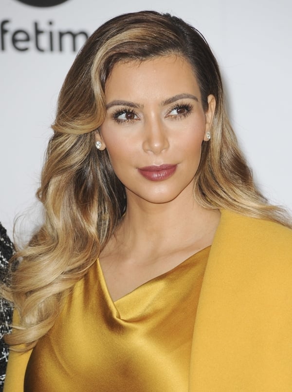 Kim Kardashian made sure her skin was all bronzed out