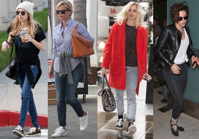 How to Wear Sneakers with Skinny Jeans