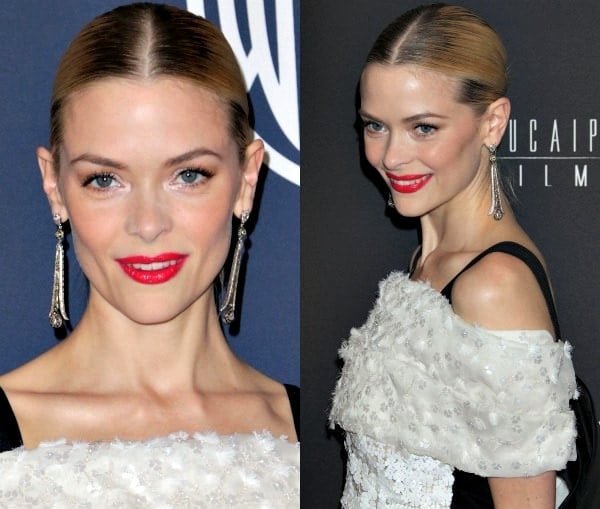 Jaime King's statement earrings from Sethi Couture