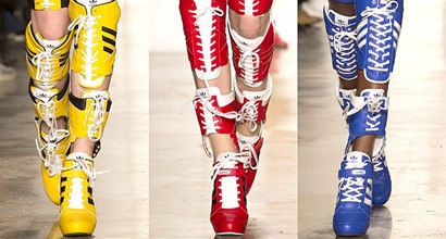 Botánica muerte diluido Jeremy Scott x Adidas Thigh-High Fashion Sneaker Boots
