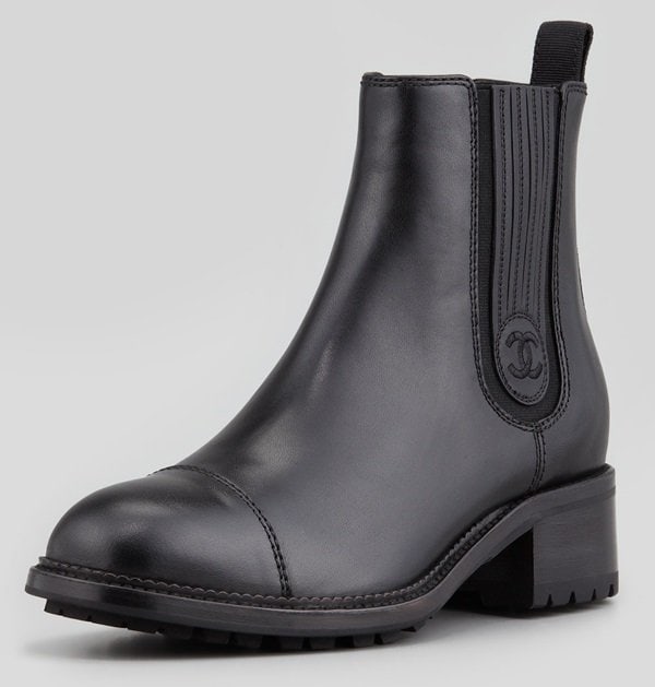 Chanel Pull-On Chelsea Ankle Boots