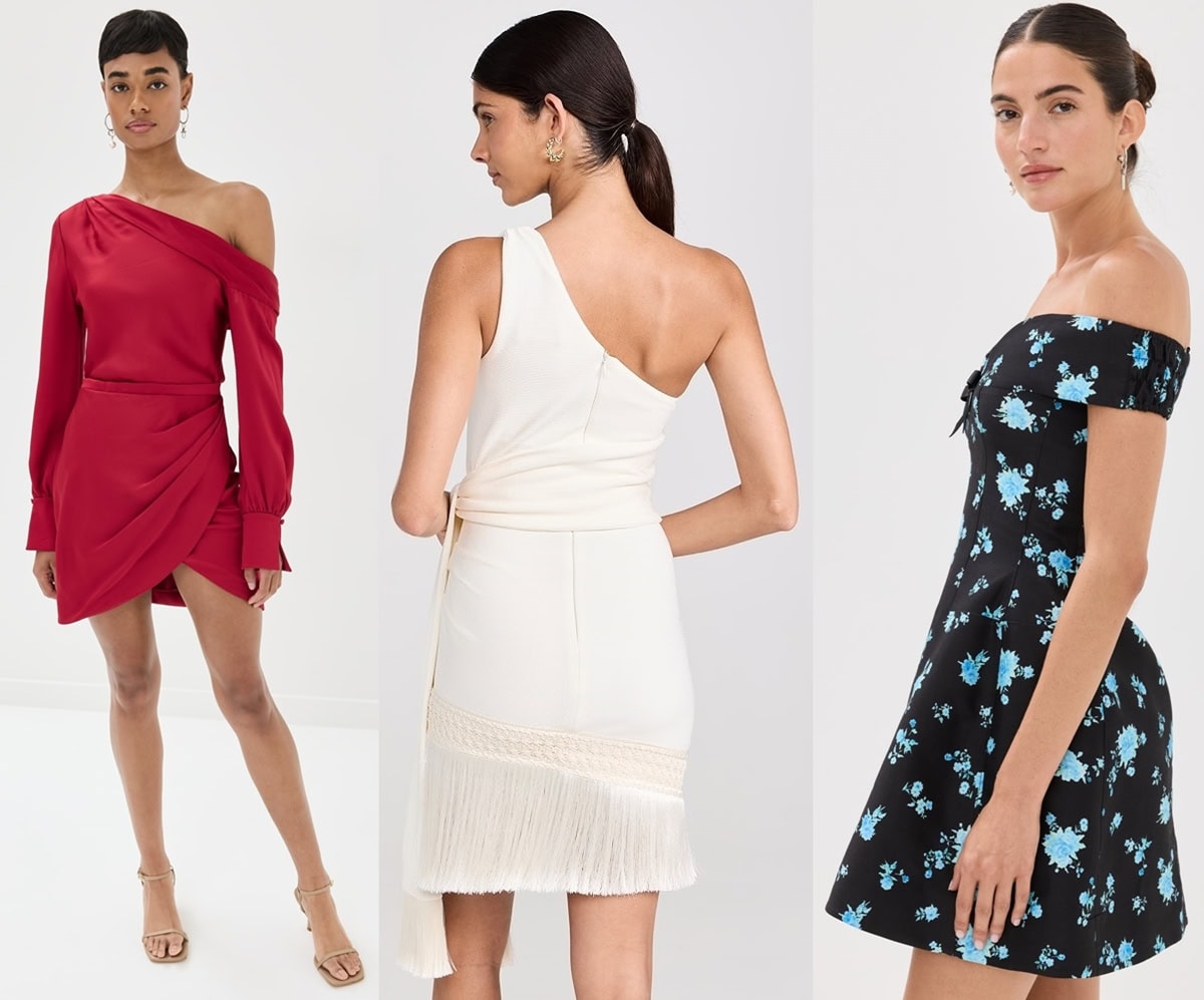 Elegant and chic, these one-shoulder dresses showcase bold designs and flattering silhouettes perfect for any stylish occasion