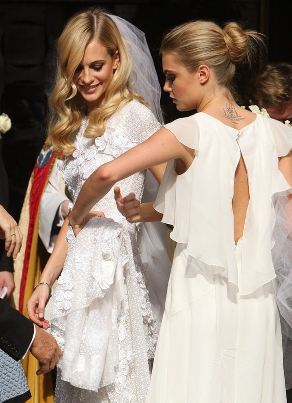 Poppy Delevingne Marries James Cook in Chanel Couture Dress
