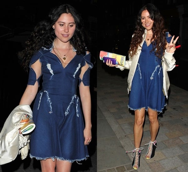 Eliza Doolittle at a party hosted by Prada at the Chiltern Firehouse Restaurant in London, England, on April 30, 2014