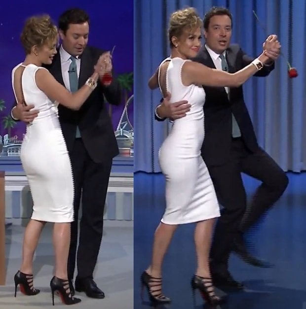 Jennifer Lopez Dances with Jimmy Fallon in 'Viennana' Booties